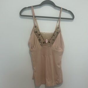 Y2K lace cami tank size XS